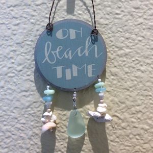 Handmade On Beach Time Ornament